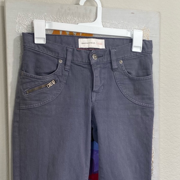Paper Denim & Cloth Grey EUC Zippered Jeans 25 - Picture 9 of 12